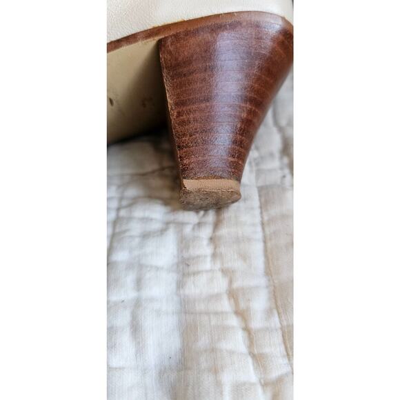 Vintage 80s Dingo Acme Women Boots 7M Ivory Leather Western Tassel Original Box - Picture 8 of 16